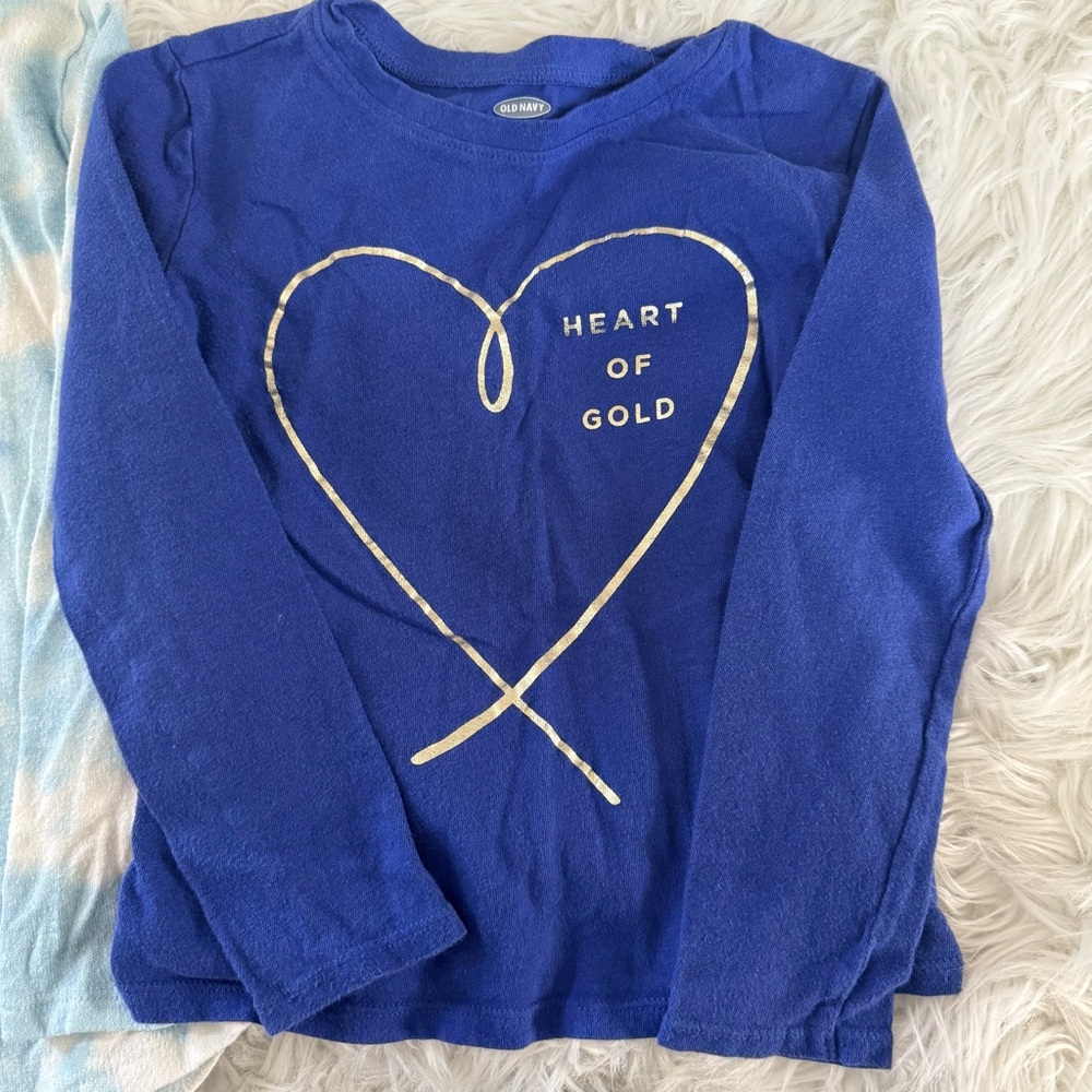 Old Navy Blue and Tie-Dye Long Sleeve Set with Leggings - Picture 2 of 7
